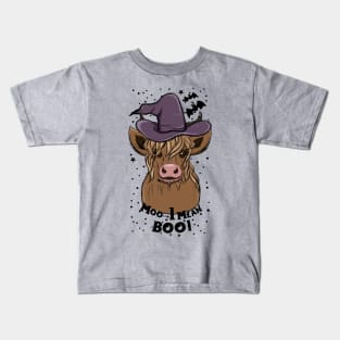 Cow Halloween Costume Moo I Mean Boo Kids T-Shirt